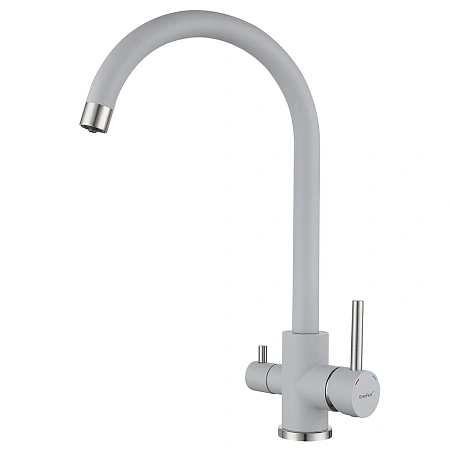 Смеситель для кухни GranFest Z-5420 серый, с подключением к фильтру Смеситель для кухни GranFest Z-5420 серый, с подключением к фильтру