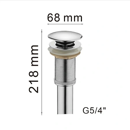 Донный клапан Haiba HB65 хром Донный клапан Haiba HB65 хром