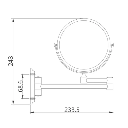 Зеркало косметическое Haiba HB6108 Зеркало косметическое Haiba HB6108