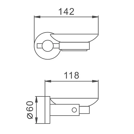 Мыльница Haiba HB8302 сталь Мыльница Haiba HB8302 сталь