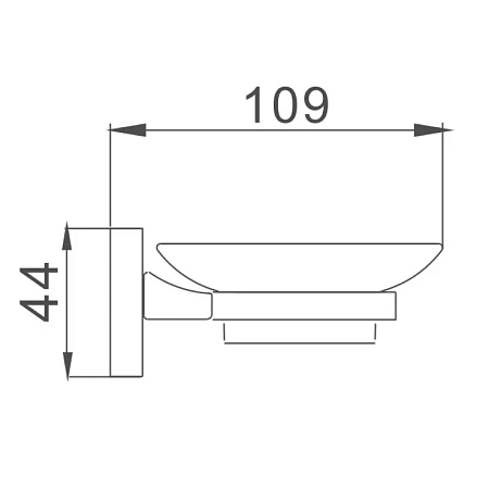 Мыльница Haiba HB8602 хром Мыльница Haiba HB8602 хром