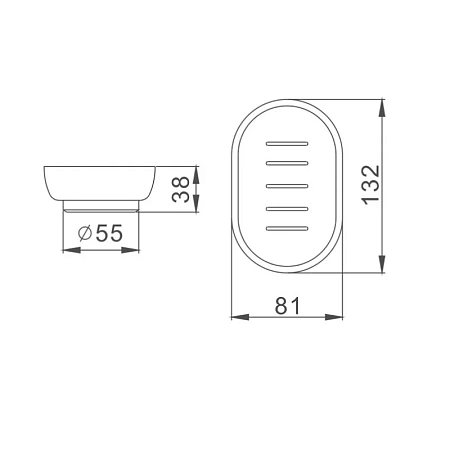 Мыльница Haiba HB751 белый Мыльница Haiba HB751 белый