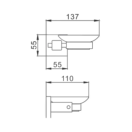 Мыльница Haiba HB8902 черный Мыльница Haiba HB8902 черный
