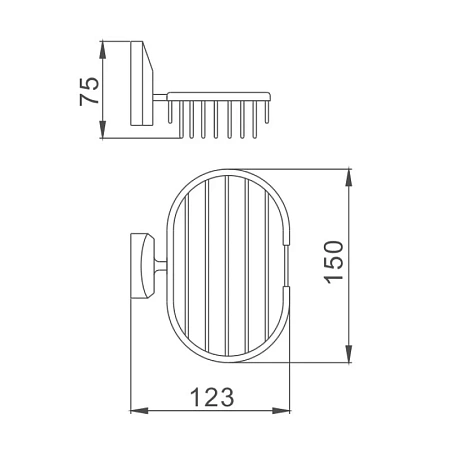 Мыльница Haiba HB1602-2 хром Мыльница Haiba HB1602-2 хром