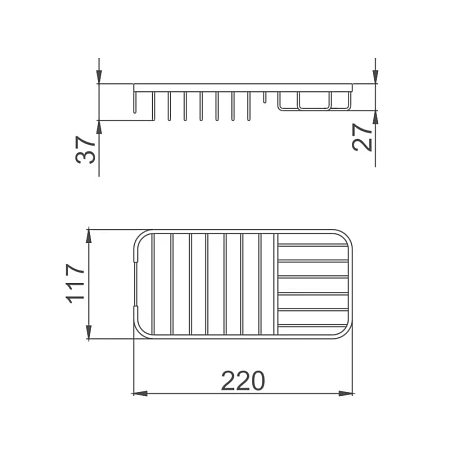 Полка Haiba HB337 хром Полка Haiba HB337 хром