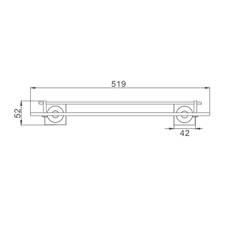 Полка Haiba HB8507 хром Полка Haiba HB8507 хром
