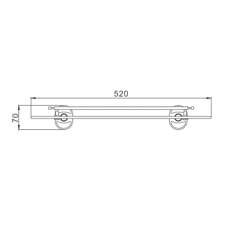 Полка Haiba HB1907 хром Полка Haiba HB1907 хром