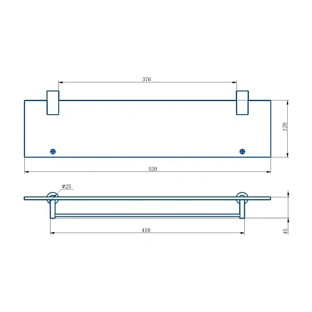 Полка Haiba HB8407-7 черный Полка Haiba HB8407-7 черный
