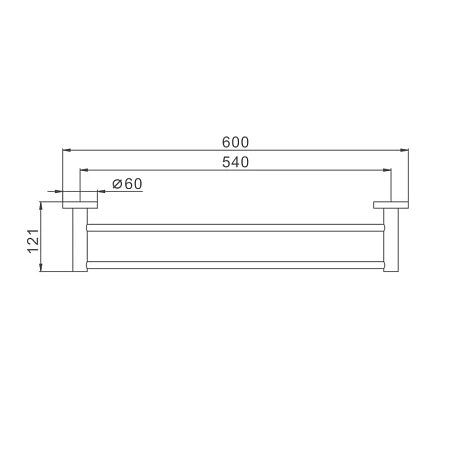 Полотенцедержатель Haiba HB8309 сталь Полотенцедержатель Haiba HB8309 сталь