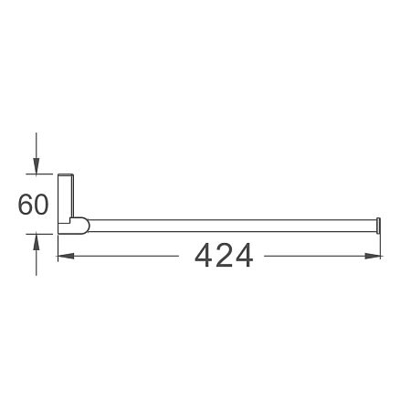 Полотенцедержатель Haiba HB8812 хром Полотенцедержатель Haiba HB8812 хром