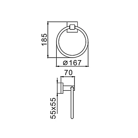 Полотенцедержатель Haiba HB8904 черный Полотенцедержатель Haiba HB8904 черный