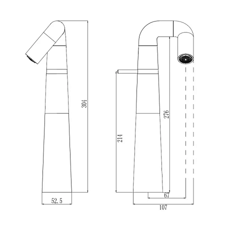 Смеситель для раковины Haiba HB11813-7 черный Смеситель для раковины Haiba HB11813-7 черный