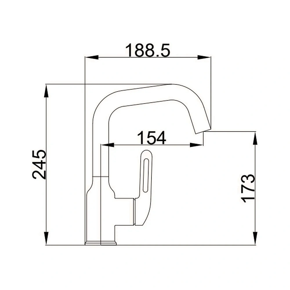 Смеситель для раковины Haiba HB10825-8, белый — Изображение 2