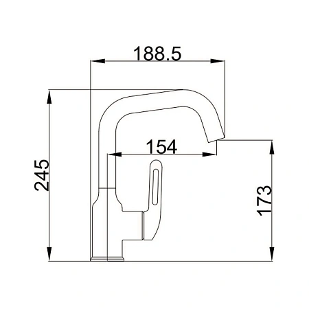 Смеситель для раковины Haiba HB10825-7 черный Смеситель для раковины Haiba HB10825-7 черный