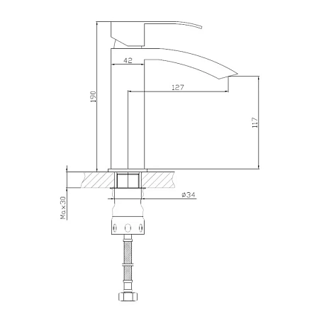Смеситель для раковины Haiba HB10815 сталь Смеситель для раковины Haiba HB10815 сталь