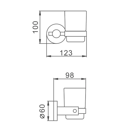 Стакан Haiba HB8306 сталь Стакан Haiba HB8306 сталь