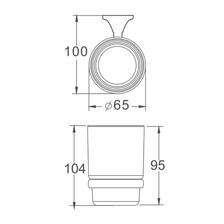 Стакан Haiba HB8506 хром Стакан Haiba HB8506 хром