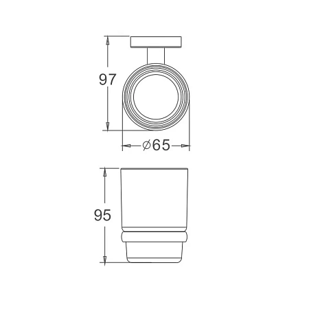 Стакан Haiba HB8606 хром Стакан Haiba HB8606 хром
