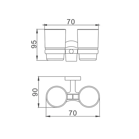 Стакан Haiba HB8708 черный Стакан Haiba HB8708 черный