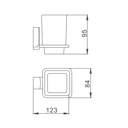 Стакан Haiba HB8806 хром Стакан Haiba HB8806 хром