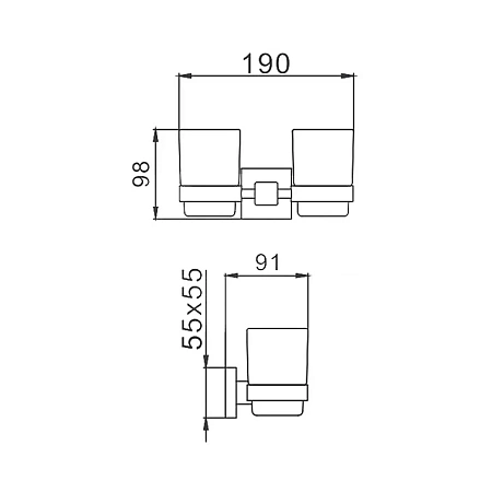 Стакан Haiba HB8908 черный Стакан Haiba HB8908 черный