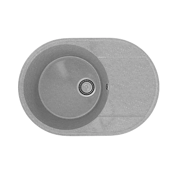 Кухонная мойка Practik PR-M-610-003 без сифона, светло-серый