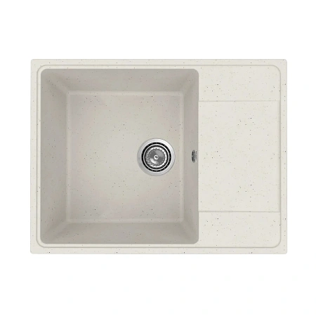 Кухонная мойка Practik PR-M-650-001 без сифона, белый камень Кухонная мойка Practik PR-M-650-001 без сифона, белый камень