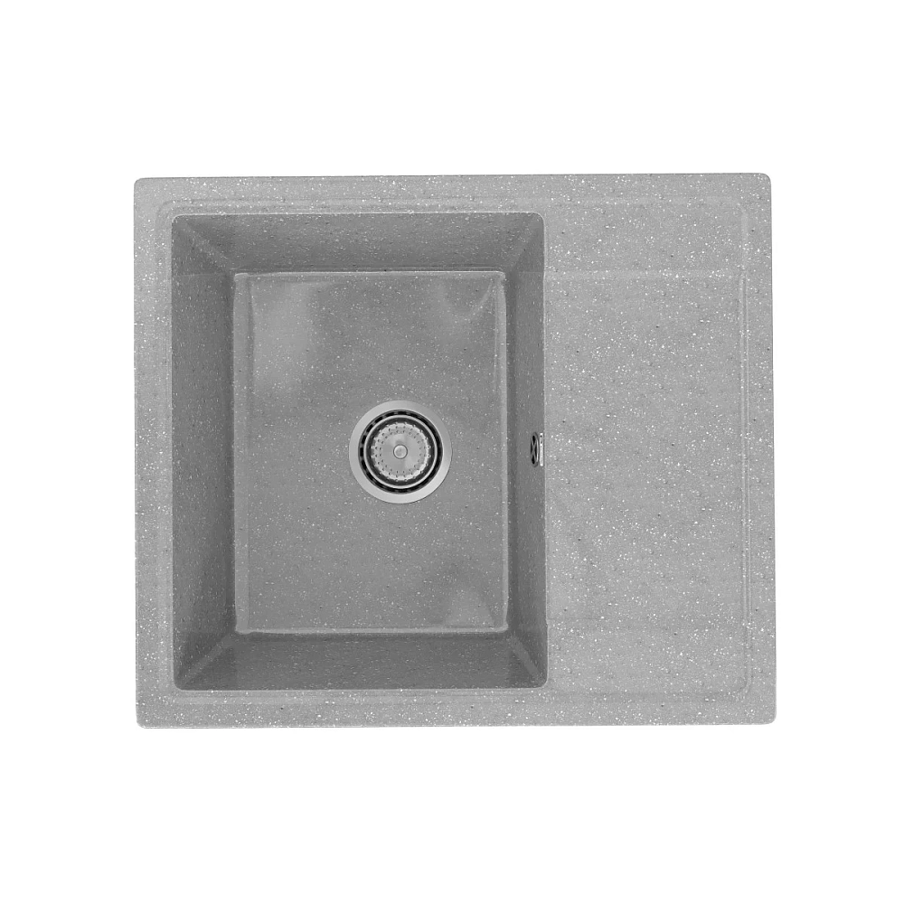 Кухонная мойка Practik PR-M-575-003 без сифона, светло-серый — Изображение 1