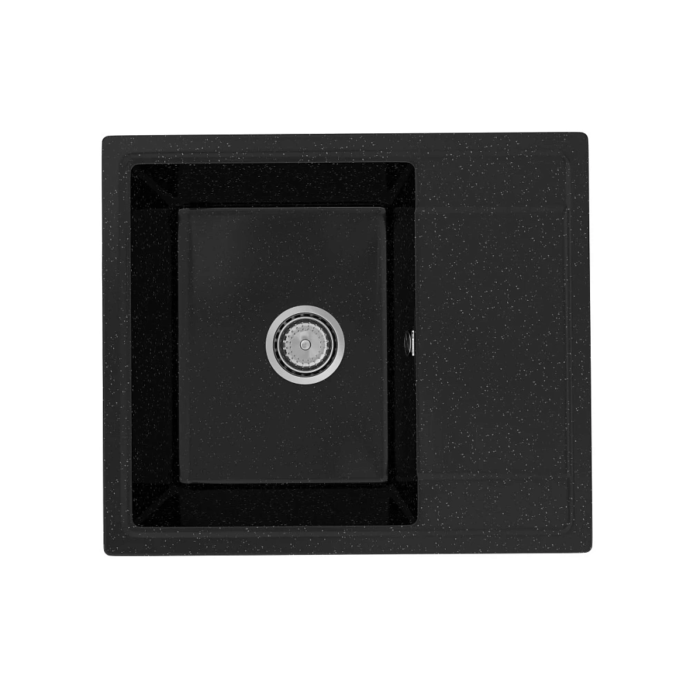 Кухонная мойка Practik PR-M-575-004 без сифона, черный оникс — Изображение 1