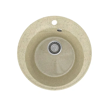 Кухонная мойка Practik PR-M-475-002 без сифона, слоновая кость