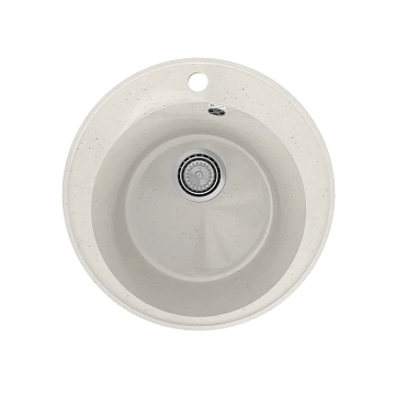Кухонная мойка Practik PR-M-475-001 без сифона, белый камень