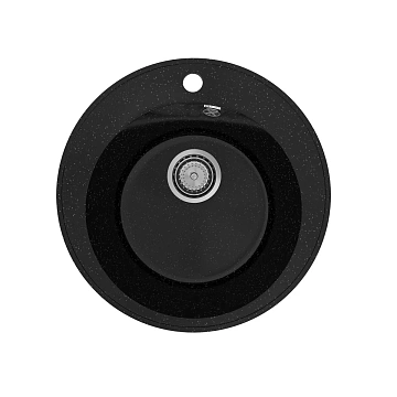 Кухонная мойка Practik PR-M-475-004 без сифона, черный оникс