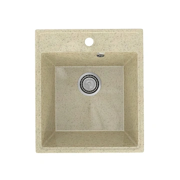 Кухонная мойка Practik PR-M-425-002 без сифона, слоновая кость