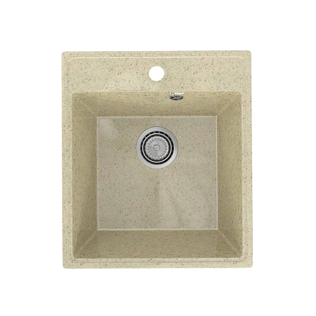 Кухонная мойка Practik PR-M-425-002 без сифона, слоновая кость