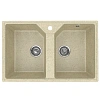 Кухонная мойка Practik PR-M-770-002 без сифона, слоновая кость Кухонная мойка Practik PR-M-770-002 без сифона, слоновая кость