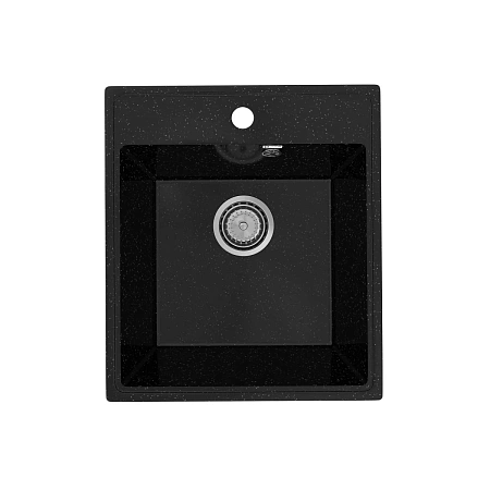 Кухонная мойка Practik PR-M-425-004 без сифона, черный оникс