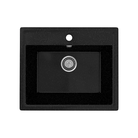 Кухонная мойка Practik PR-M-565-004 без сифона, черный оникс