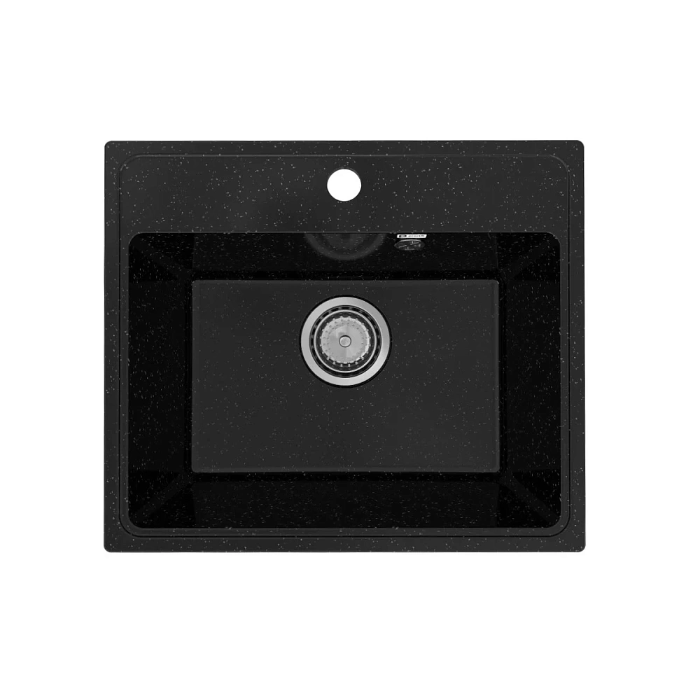 Кухонная мойка Practik PR-M-490-004 без сифона, черный оникс — Изображение 1