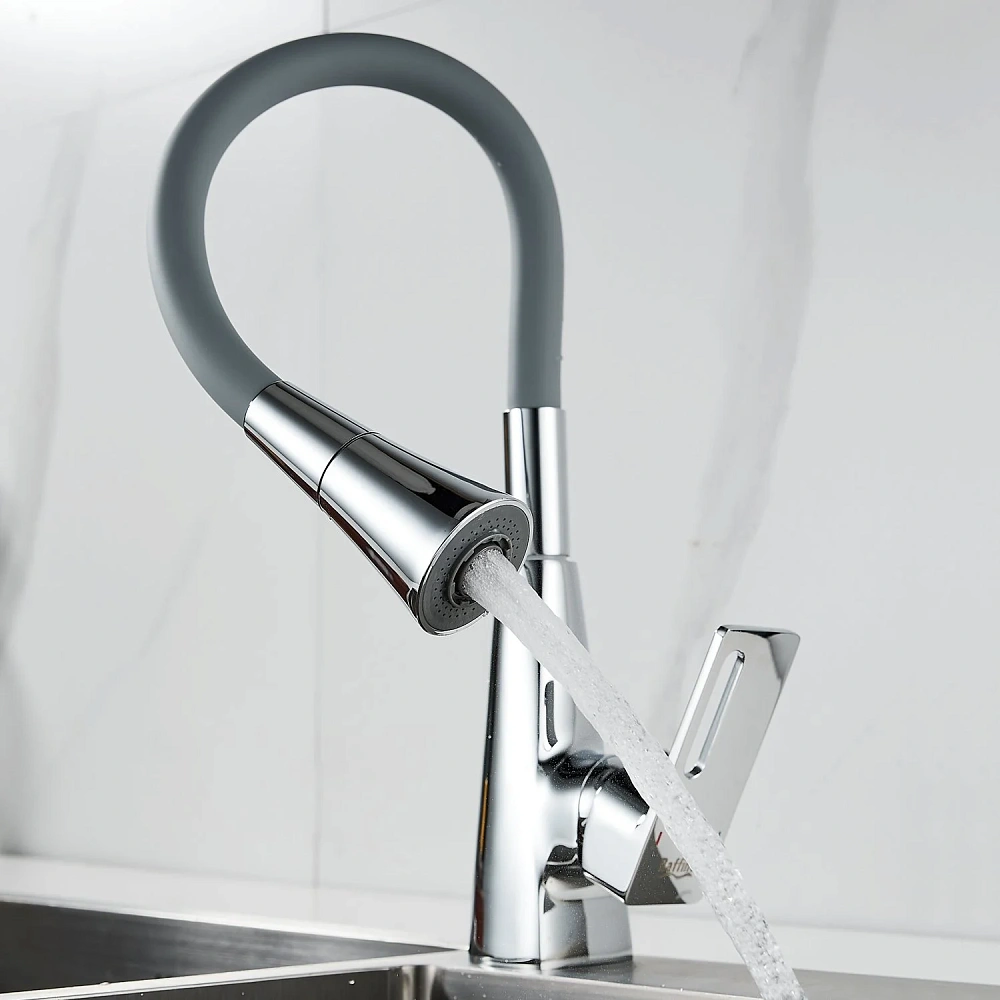 Смеситель для кухни Raffine F313-9 с гибким изливом, хром — Изображение 11