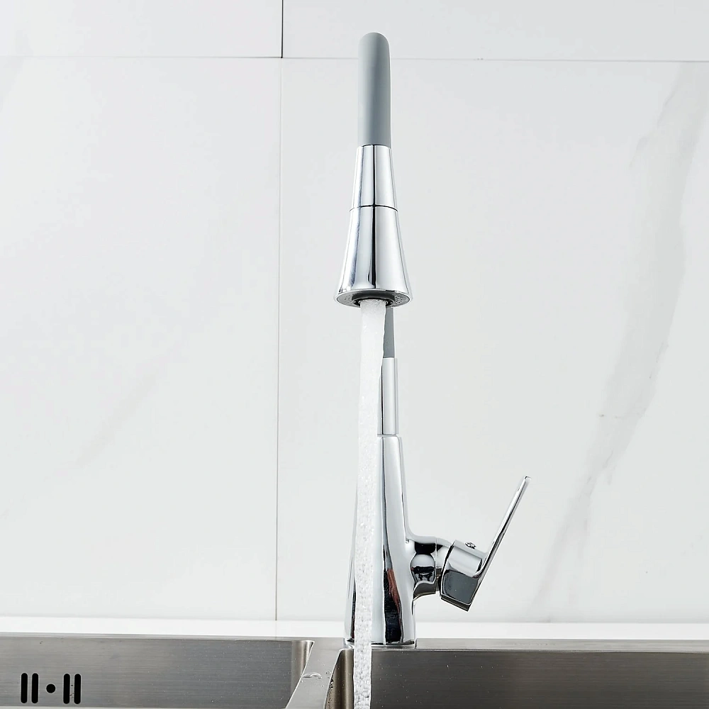 Смеситель для кухни Raffine F313-9 с гибким изливом, хром — Изображение 14