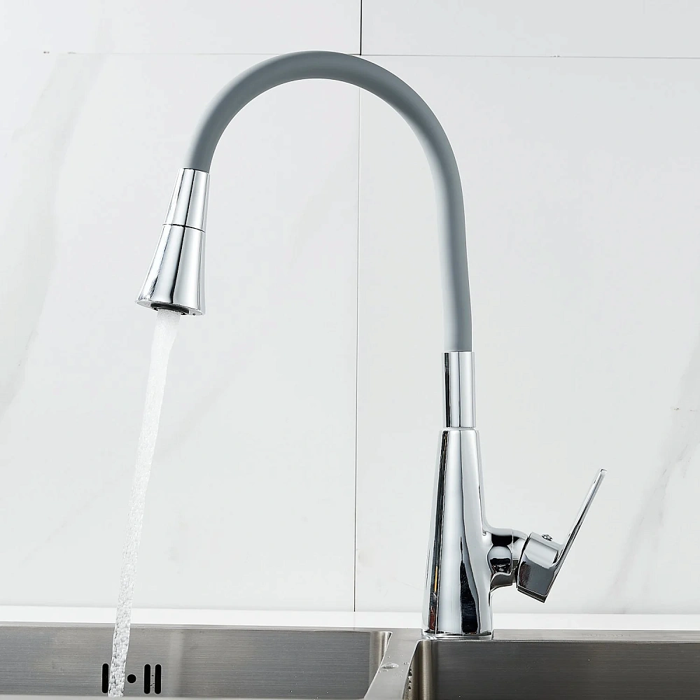 Смеситель для кухни Raffine F313-9 с гибким изливом, хром — Изображение 15
