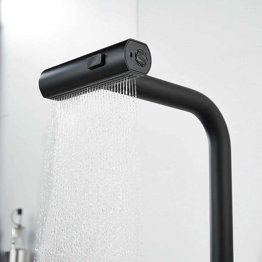 Смеситель для кухни Raffine F203H с мультифункциональным изливом, черный — Изображение 13