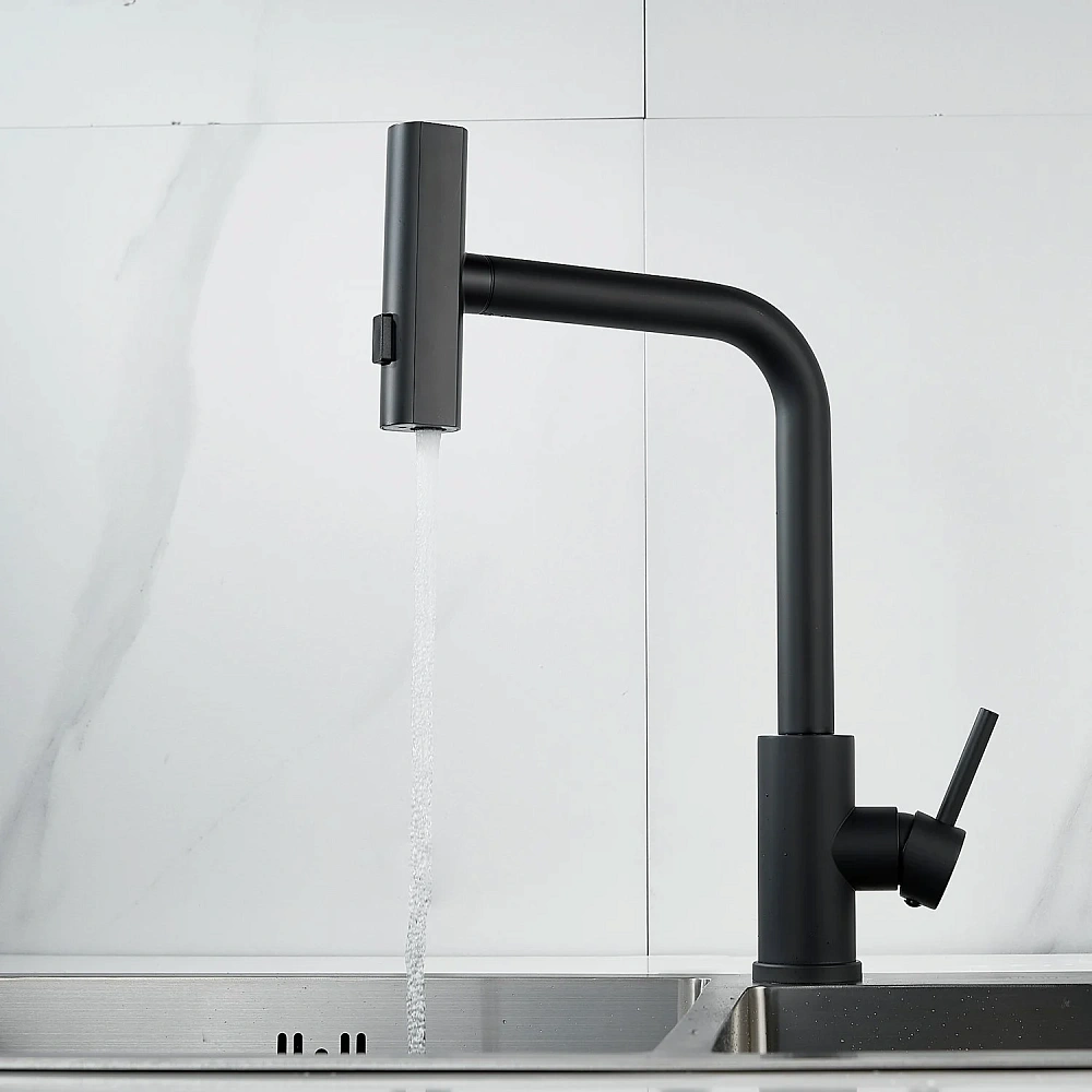 Смеситель для кухни Raffine F203H с мультифункциональным изливом, черный — Изображение 16