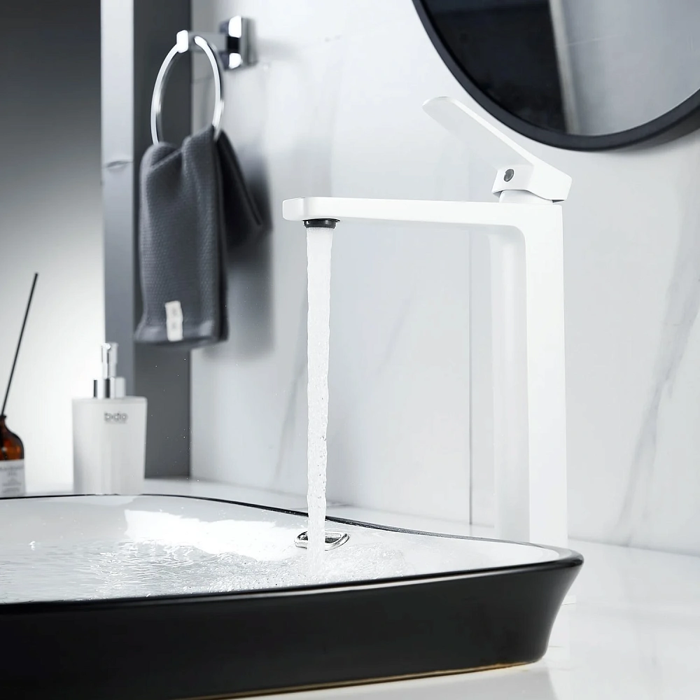 Смеситель для раковины Raffine F1199C белый — Изображение 11