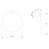 Полотенцедержатель Raiber RP-80006 хром Полотенцедержатель Raiber RP-80006 хром