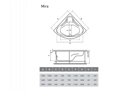 Акриловая ванна Relisan MIRA Гл000000545 угловая 135x135 Акриловая ванна Relisan MIRA Гл000000545 угловая 135x135