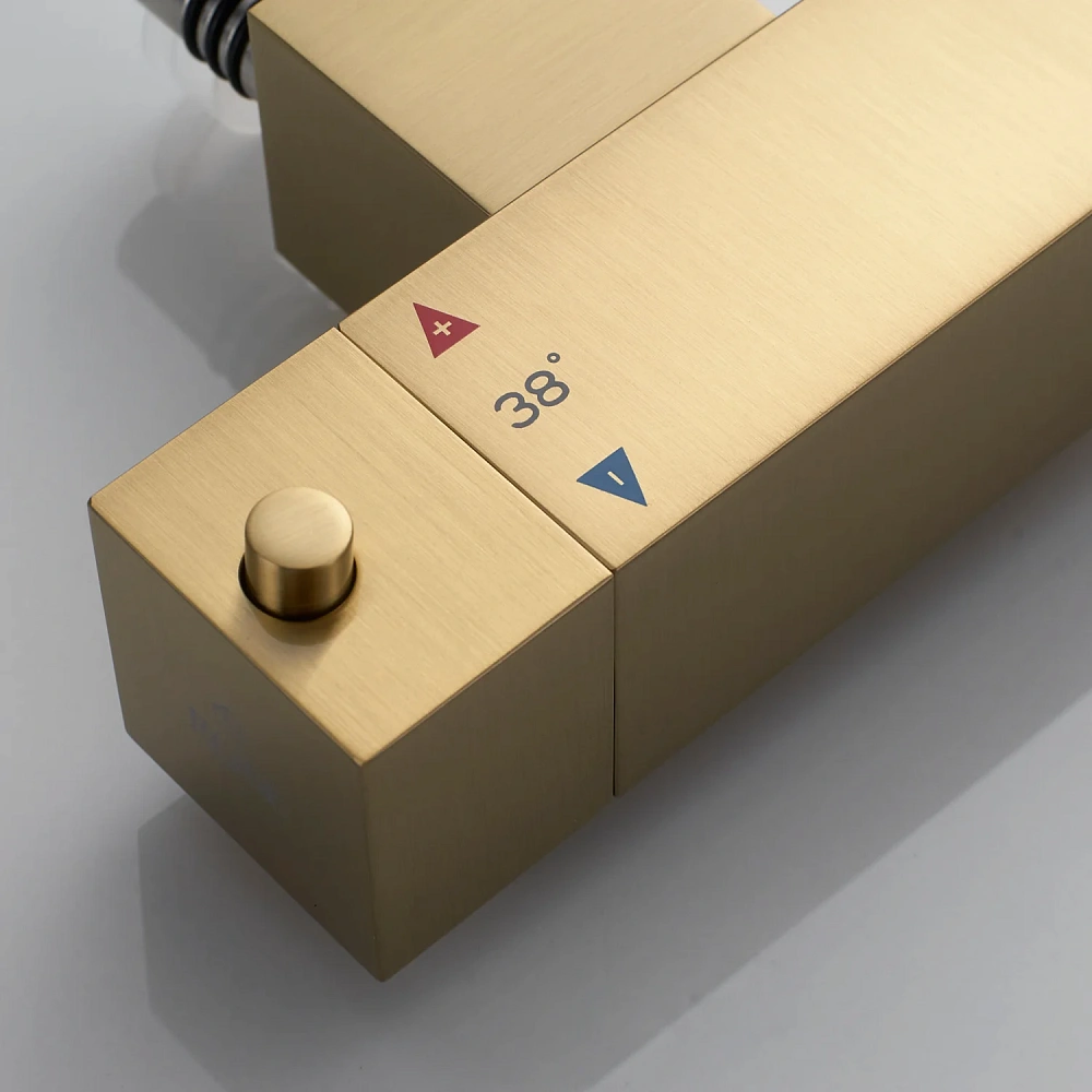 Гигиенический душ Rose R965G с термостатом, золотой сатин — Изображение 8