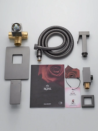 Детальная картинка товара «гигиенический душ rose r2805t оружейная сталь» Детальная картинка товара «гигиенический душ rose r2805t оружейная сталь»