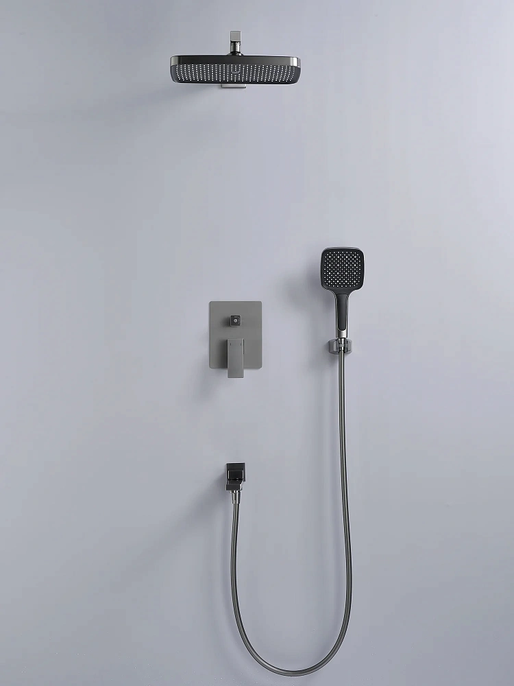 Душевая система Rose R2835T встраиваемая, оружейная сталь — Изображение 12