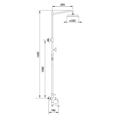 Душевая система Rose R0236E золото Душевая система Rose R0236E золото